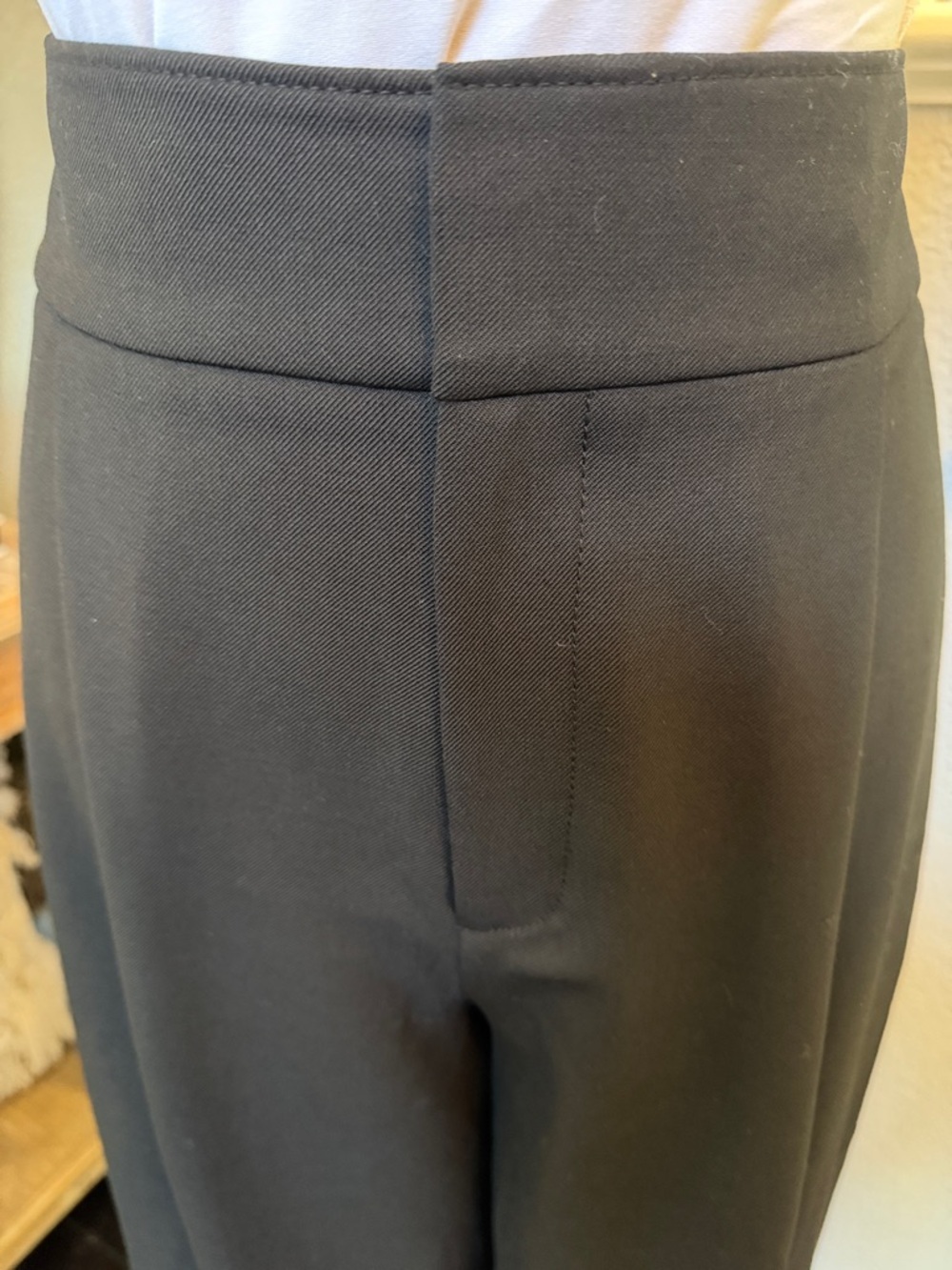 Club Monaco Culottes Black Wool Blend Wide Leg Trouser Pants size 4 - Picture 4 of 7